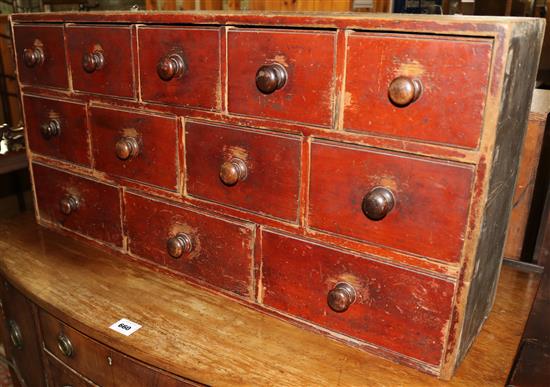 Victorian pharmacy or shop cabinet